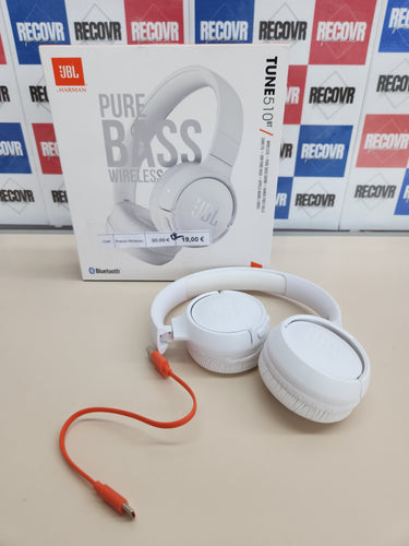 Auriculares JBL Tune 510 BT inalámbricos, blanco